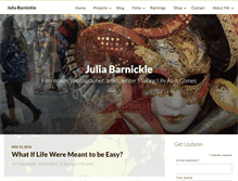 Tablet Screenshot of juliabarnickle.com